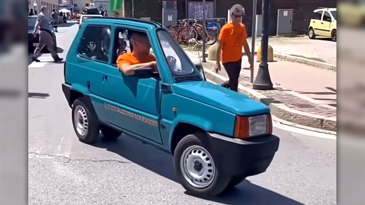 Skinnest EV Yet: A 19-Inch Fiat Panda Built for the Records Books