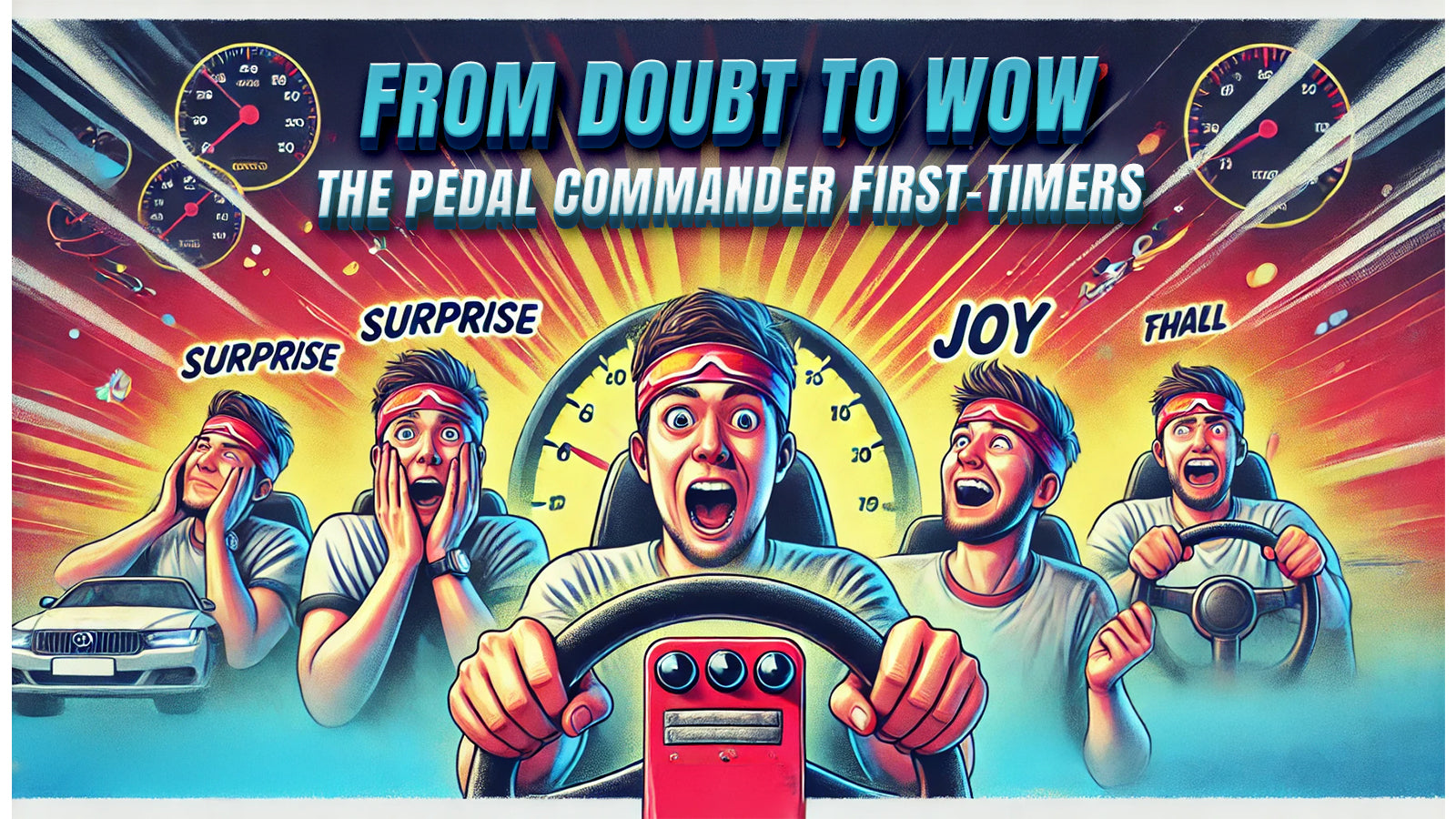 The 7 Emotional Stages of Trying Pedal Commander for the First Time