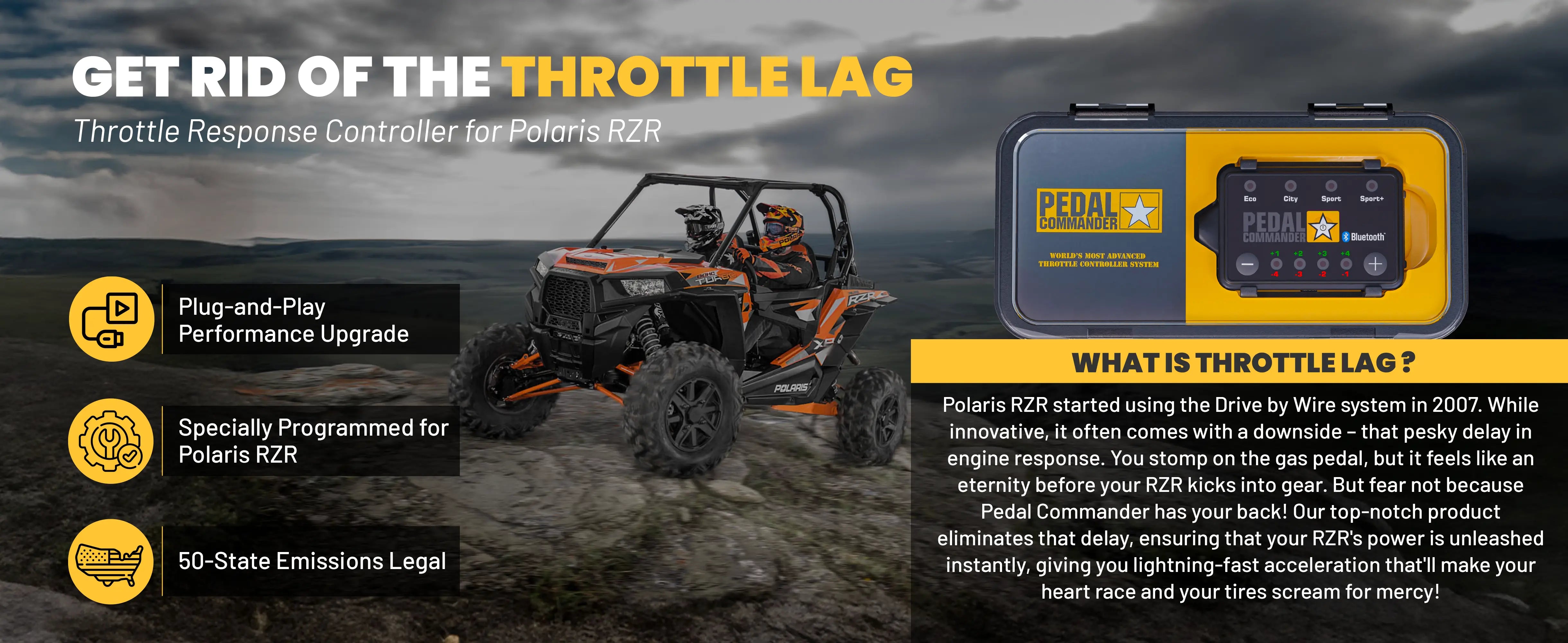 Pedal Commander para Polaris RZR