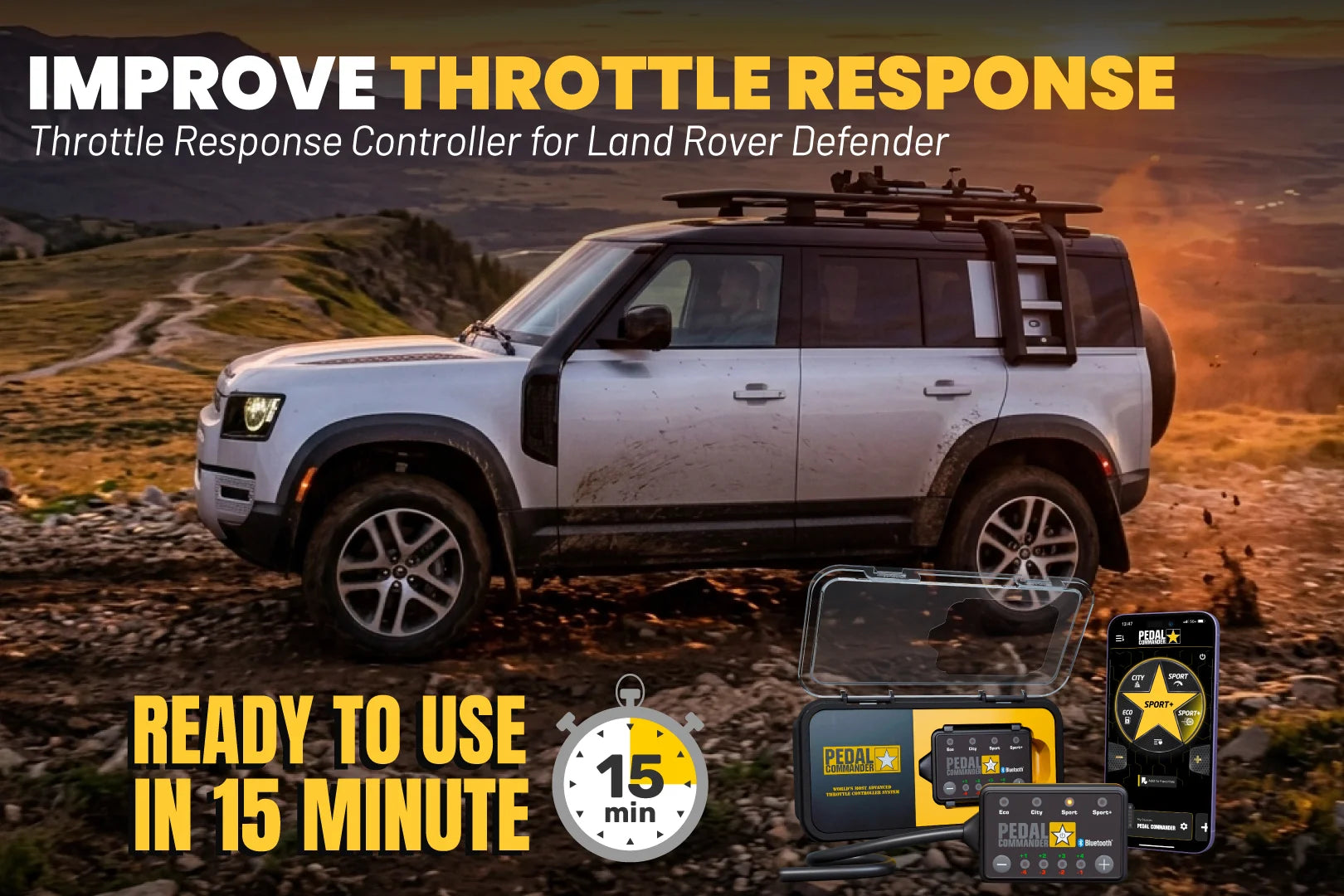 Pedal Commander para Land Rover Defender