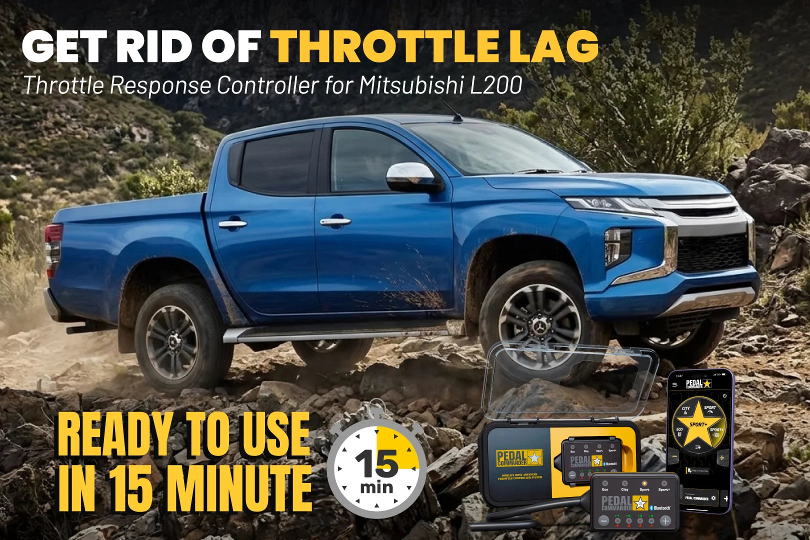Pedal Commander® para Mitsubishi L200