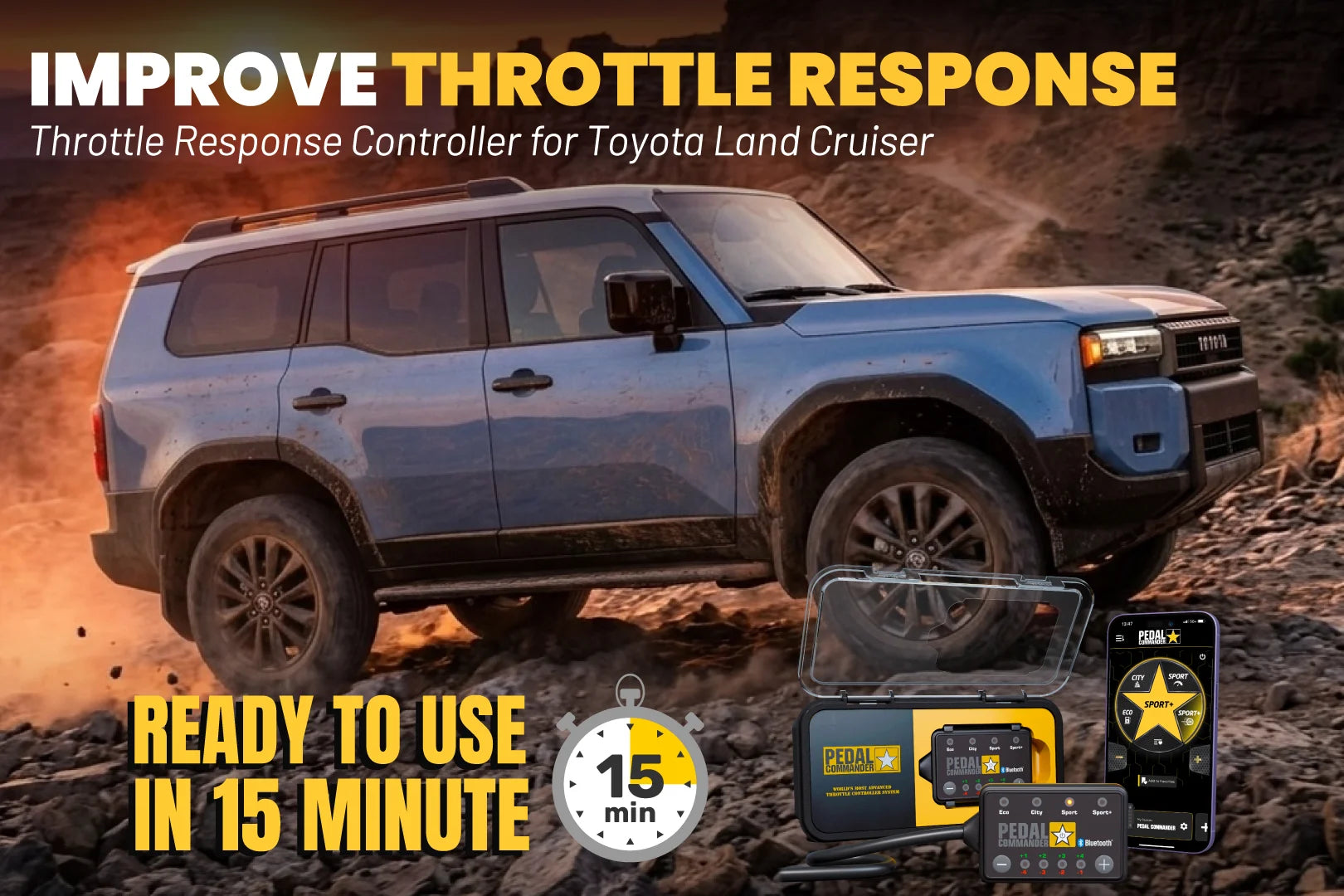 Pedal Commander para Toyota Land Cruiser