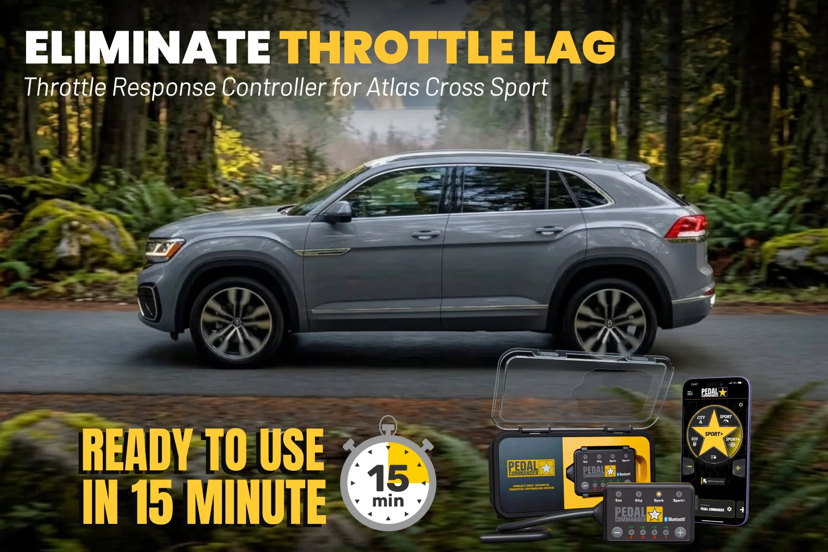 Pedal Commander para Volkswagen Atlas Cross Sport