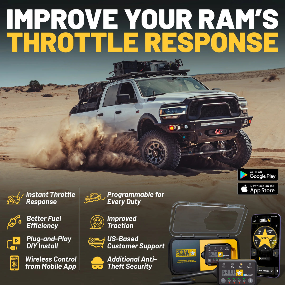 Ram Mastercard Pedal Commander® para RAM 2500