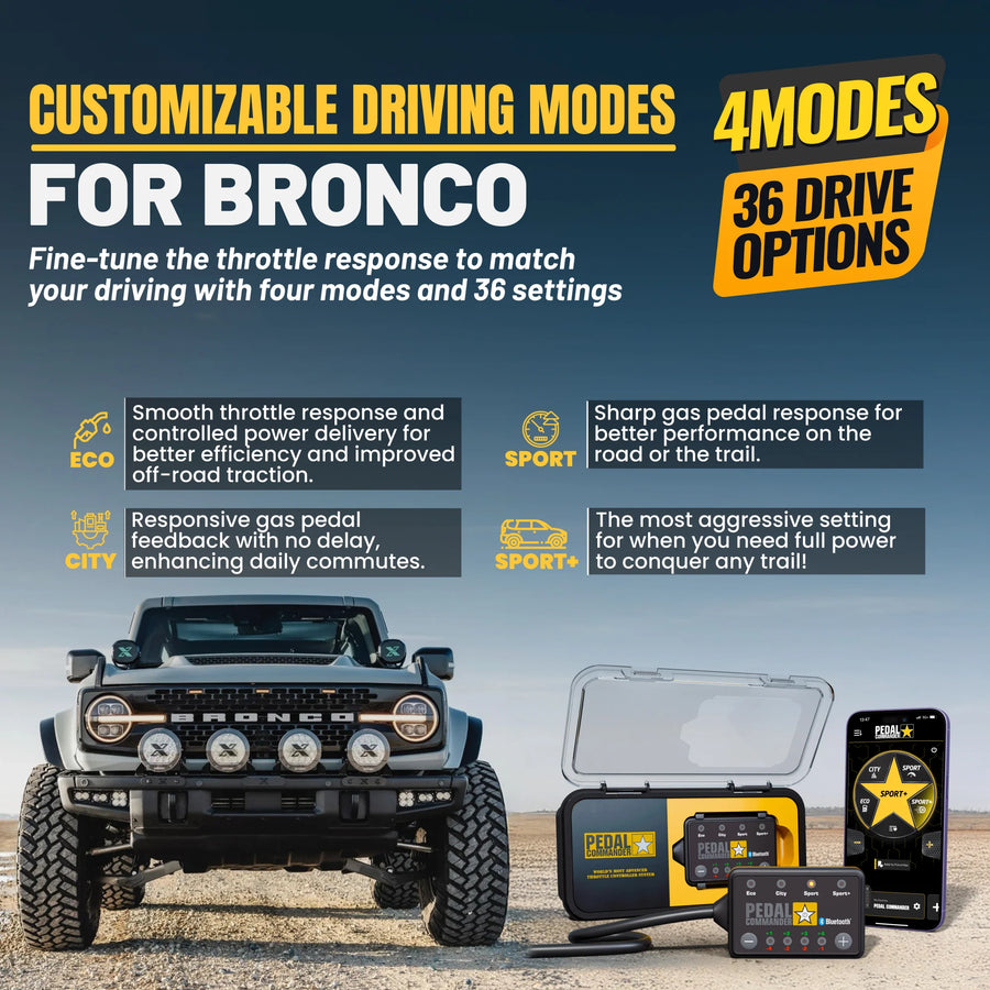 Ford Bronco U725 (2021+) (2.3L EcoBoost - 2.7L EcoBoost Twin Turbo V6 - 3.0L EcoBoost Twin Turbo V6)