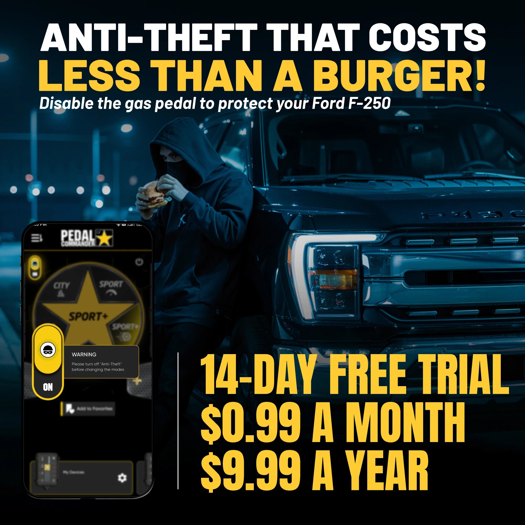 Pedal Commander for ford f250 anti theft
