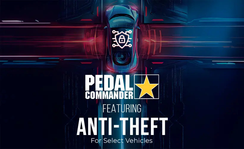 Pedal Commander featuring anti-theft protection