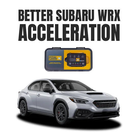 Subaru WRX with Pedal Master device for better acceleration